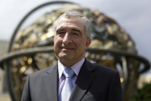 Professor Sir Nigel Rodley at the United Nations in Geneva, Switzerland, Thursday, July 23, 2009.(AP Photo/Anja Niedringhaus)